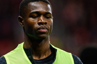 LEVERKUSEN, GERMANY - 12 Eylül 2025: Christian Kofane - Bundesliga maçı Bayer 04 Leverkusen ve SG Eintracht Frankfurt Bayena 'da. 