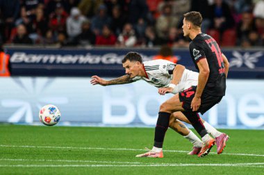 LEVERKUSEN, GERMANY - 12 EYLÜL, 2025: Patrik Schick - Bayer 04 Leverkusen-SG Eintracht Frankfurt maçı Bayena 'da. 