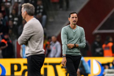 LEVERKUSEN, GERMANY - 12 EPTEMBER, 2025: Dino Toppmoller - Bundesliga maçı Bayer 04 Leverkusen-SG Eintracht Frankfurt. 