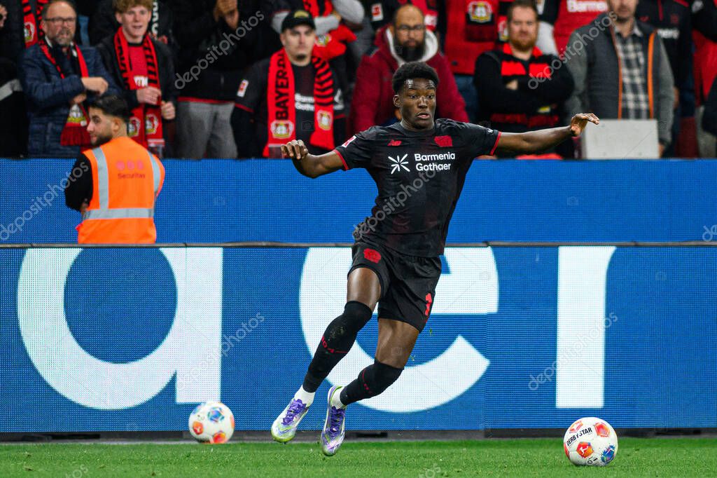 LEVERKUSEN, GERMANY - 12 SEPTEMBER, 2025: Axel Tape - The Bundesliga match Bayer 04 Leverkusen vs SG Eintracht Frankfurt at BayArena.