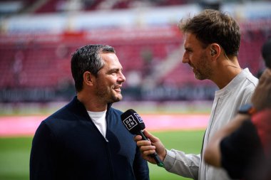 Mainz, Almanya - 13 Eylül 2025: Marcel Schaefer - Bundesliga maçı 1. FSV Mainz 05, Mewa Arena 'da RB Leipzig' e karşı. 