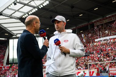 Mainz, Almanya - 13 Eylül 2025: Ole Werner - Bundesliga maçı 1. FSV Mainz 05, Mewa Arena 'da RB Leipzig' e karşı. 