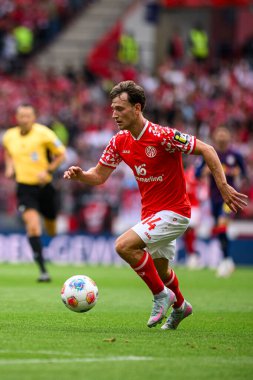 Mainz, Almanya - 13 Eylül 2025: William Boving - Bundesliga maçı 1. FSV Mainz 05, Mewa Arena 'da RB Leipzig' e karşı. 