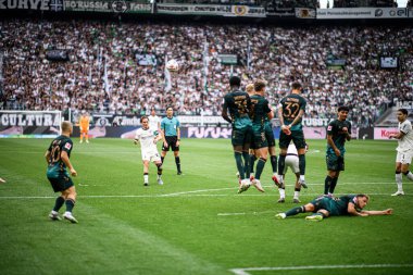 MOENCHENGLADBACH, GERMANY - 14 Eylül 2025: Rocco Reitz - Bundesliga Borussia Moenchengladbach-SV Werder Bremen maçı Borussia Park 'ta.