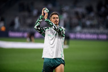 MOENCHENGLADBACH, GERMANY - 14 Eylül 2025: Marco Friedl - Bundesliga Borussia Moenchengladbach futbol maçı Borussia Park 'ta SV Werder Bremen' e karşı.