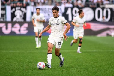 MOENCHENGLADBACH, GERMANY - 14 Eylül 2025: Giovanni Reyna - Bundesliga Borussia Moenchengladbach - Borussia Park 'ta SV Werder Bremen' e karşı futbol maçı.