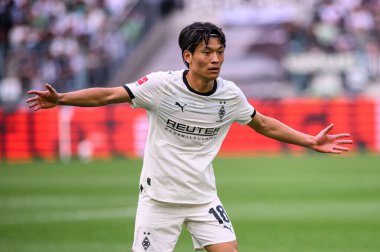 MOENCHENGLADBACH, GERMANY - 14 Eylül 2025: Shuto Machino - Bundesliga Borussia Moenchengladbach futbol maçı Borussia Park 'ta SV Werder Bremen' e karşı.