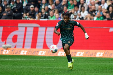 MOENCHENGLADBACH, GERMANY - 14 Eylül 2025: Samuel Mbangula - Bundesliga Borussia Moenchengladbach-SV Werder Bremen maçı Borussia Park 'ta.