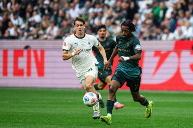 MOENCHENGLADBACH, GERMANY - 14 Eylül 2025: Samuel Mbangula - Bundesliga Borussia Moenchengladbach-SV Werder Bremen maçı Borussia Park 'ta.