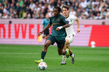 MOENCHENGLADBACH, GERMANY - 14 Eylül 2025: Samuel Mbangula - Bundesliga Borussia Moenchengladbach-SV Werder Bremen maçı Borussia Park 'ta.