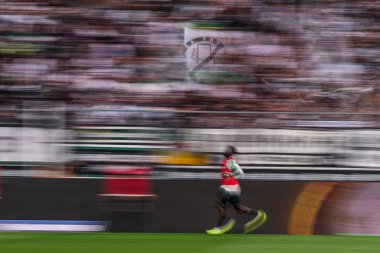 MOENCHENGLADBACH, GERMANY - 14 Eylül 2025: Victor Boniface - Bundesliga Borussia Moenchengladbach futbol maçı Borussia Park 'ta SV Werder Bremen' e karşı.