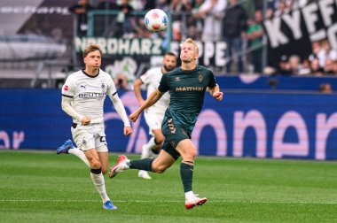 MOENCHENGLADBACH, GERMANY - 14 Eylül 2025: - Borussia Borussia Moenchengladbach-SV Werder Bremen maçı Borussia Park 'ta.