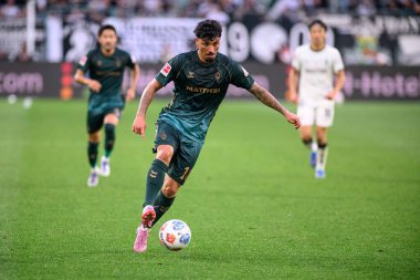 MOENCHENGLADBACH, GERMANY - 14 Eylül 2025: Cameron Puertas - Bundesliga Borussia Moenchengladbach futbol maçı Borussia Park 'ta SV Werder Bremen' e karşı.