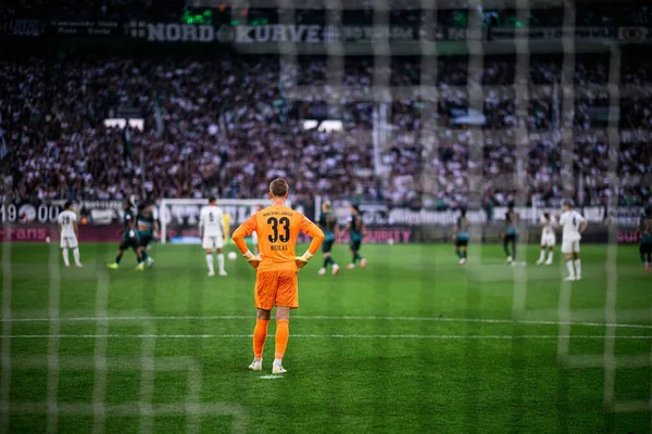 MOENCHENGLADBACH, GERMANY - 14 Eylül 2025: Moritz Nicolas - Bundesliga Borussia Moenchengladbach - Borussia Park 'ta SV Werder Bremen' e karşı futbol maçı.