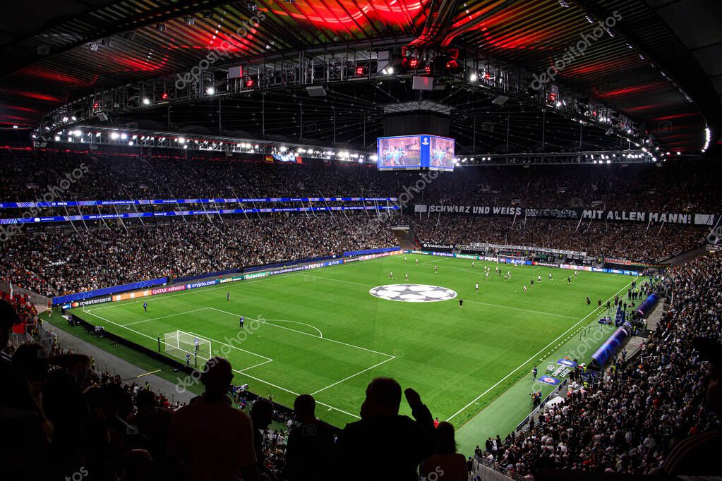 FRANKFURT, GERMANY - 18 SEPTEMBER, 2025:  - The match UEFA Champions League Eintracht Frankfurt v Galatasaray A.S. at Deutsche Bank Park.