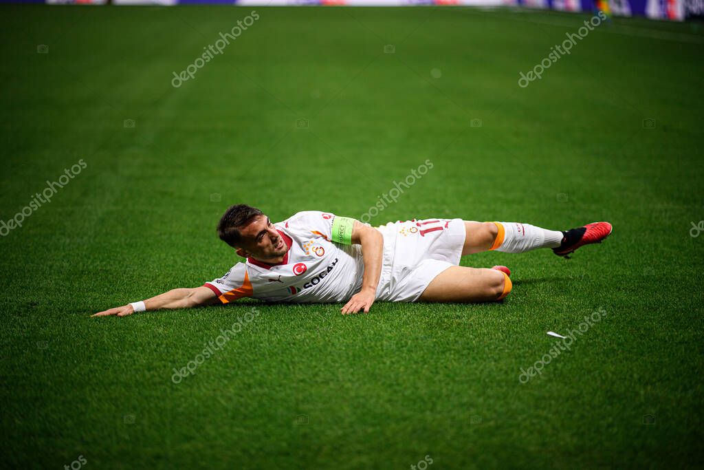 FRANKFURT, GERMANY - 18 SEPTEMBER, 2025: Yunus Akgun - The match UEFA Champions League Eintracht Frankfurt v Galatasaray A.S. at Deutsche Bank Park.