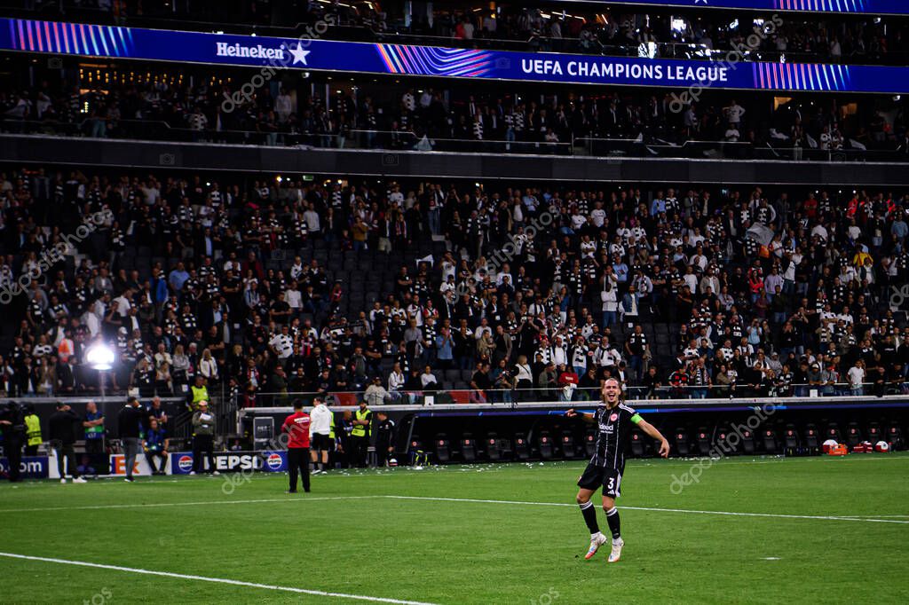 FRANKFURT, GERMANY - 18 SEPTEMBER, 2025: Arthur Theate - The match UEFA Champions League Eintracht Frankfurt v Galatasaray A.S. at Deutsche Bank Park.