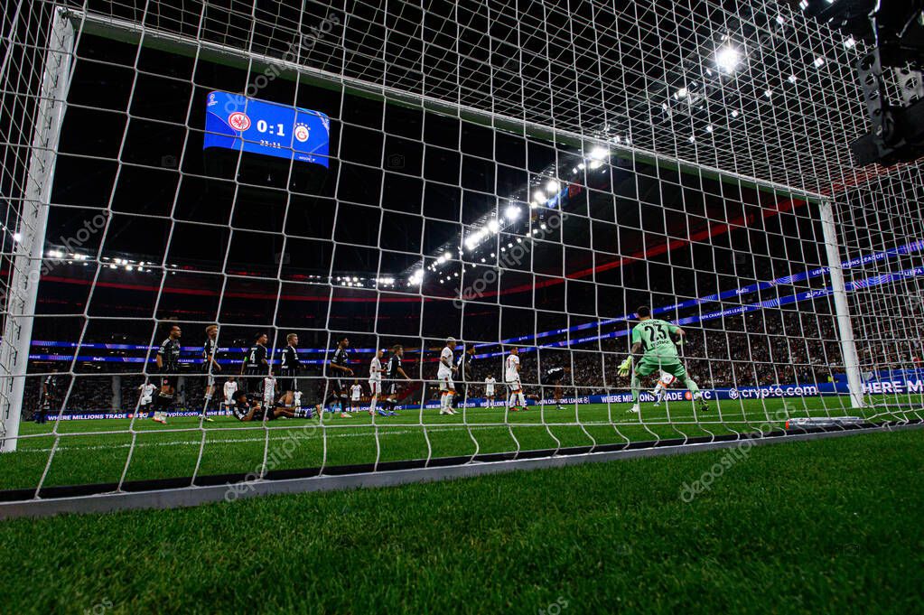 FRANKFURT, GERMANY - 18 SEPTEMBER, 2025:  - The match UEFA Champions League Eintracht Frankfurt v Galatasaray A.S. at Deutsche Bank Park.
