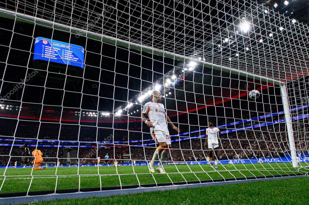 FRANKFURT, GERMANY - 18 SEPTEMBER, 2025: Ugurcan Cakir, camera gate, goal - The match UEFA Champions League Eintracht Frankfurt v Galatasaray A.S. at Deutsche Bank Park.