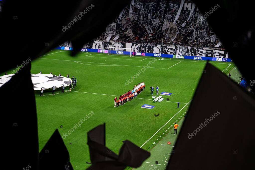 FRANKFURT, GERMANY - 18 SEPTEMBER, 2025:  - The match UEFA Champions League Eintracht Frankfurt v Galatasaray A.S. at Deutsche Bank Park.
