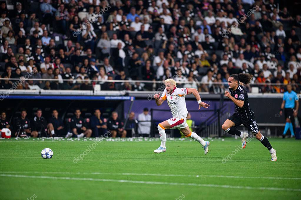 FRANKFURT, GERMANY - 18 SEPTEMBER, 2025: Baris Alper Yilmaz - The match UEFA Champions League Eintracht Frankfurt v Galatasaray A.S. at Deutsche Bank Park.