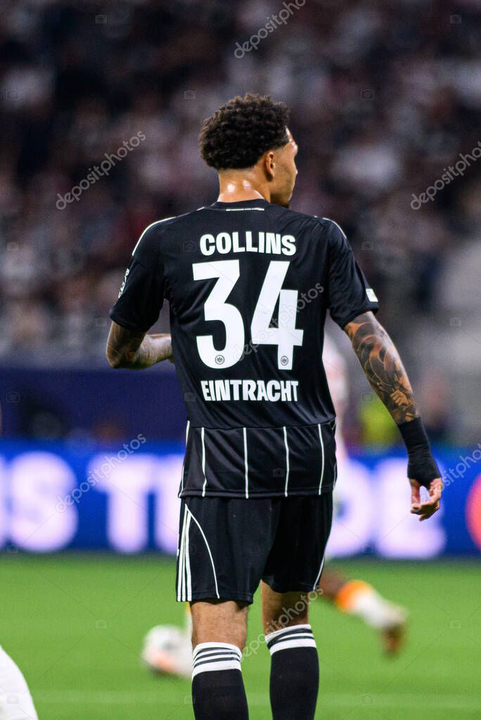 FRANKFURT, GERMANY - 18 SEPTEMBER, 2025: Nnamdi Collins - The match UEFA Champions League Eintracht Frankfurt v Galatasaray A.S. at Deutsche Bank Park.