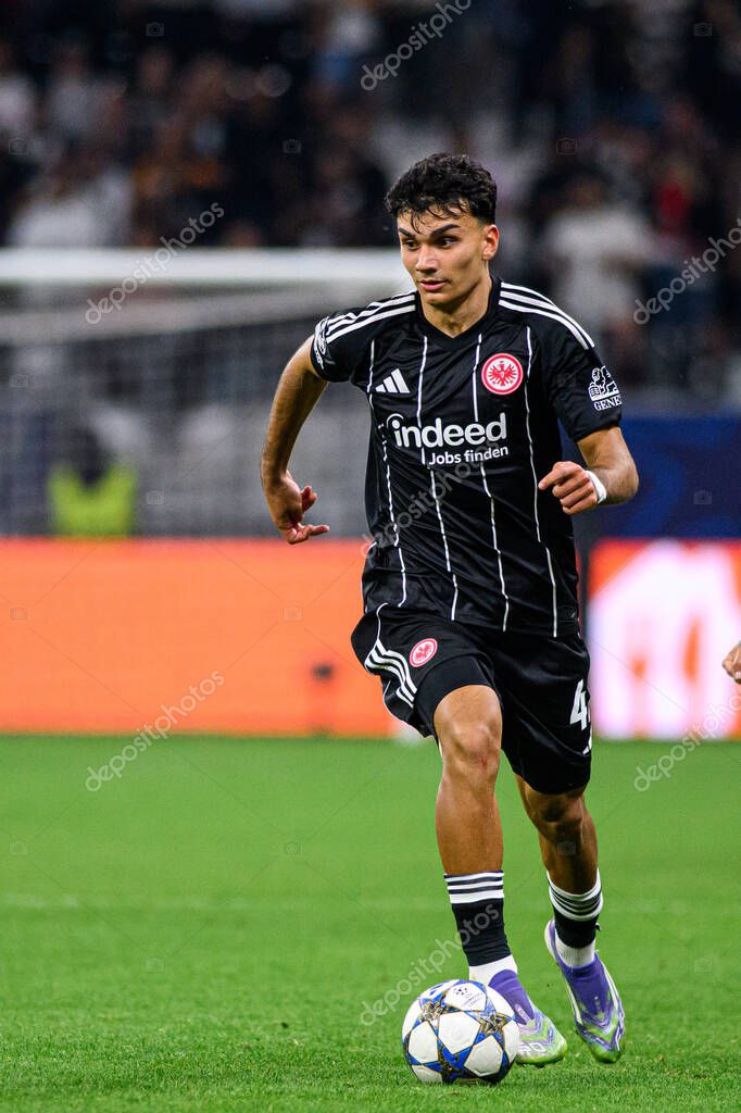 FRANKFURT, GERMANY - 18 SEPTEMBER, 2025: Can Uzun - The match UEFA Champions League Eintracht Frankfurt v Galatasaray A.S. at Deutsche Bank Park.