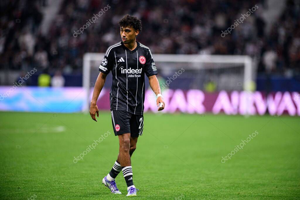 FRANKFURT, GERMANY - 18 SEPTEMBER, 2025: Nathaniel Brown - The match UEFA Champions League Eintracht Frankfurt v Galatasaray A.S. at Deutsche Bank Park.