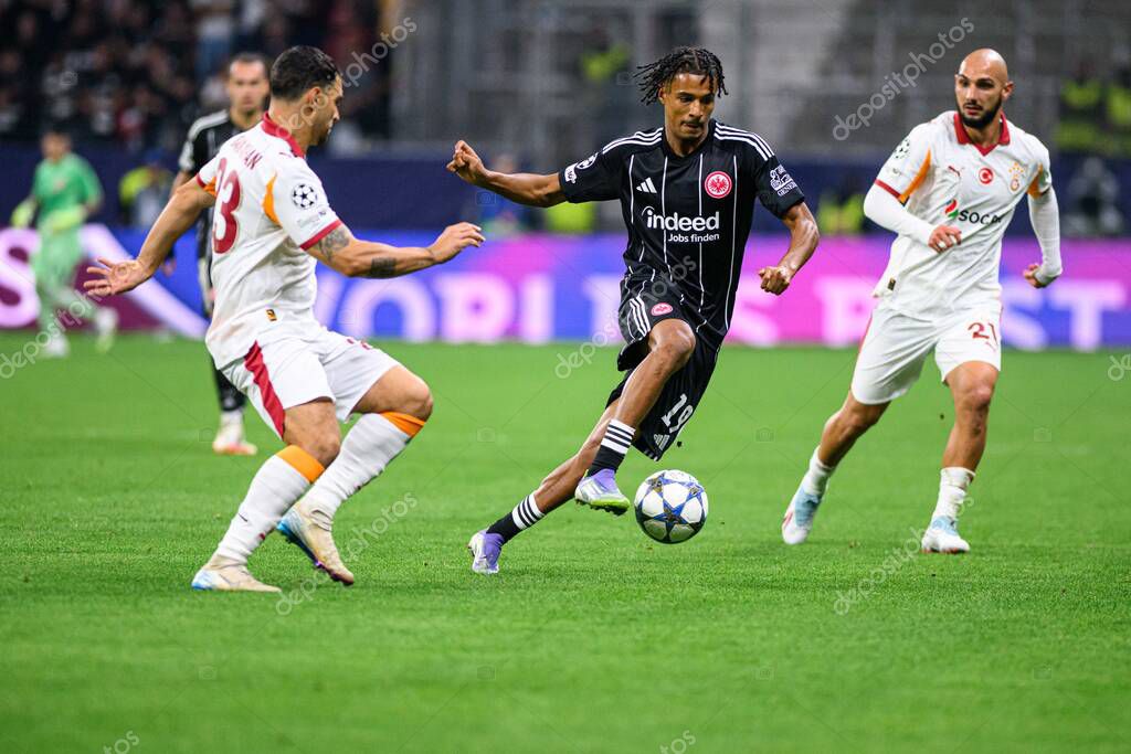 FRANKFURT, GERMANY - 18 SEPTEMBER, 2025: Jean-Matteo Bahoya - The match UEFA Champions League Eintracht Frankfurt v Galatasaray A.S. at Deutsche Bank Park.