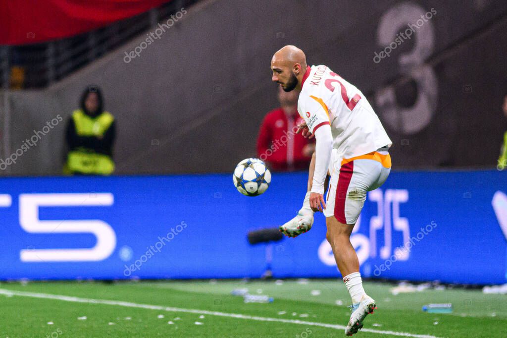 FRANKFURT, GERMANY - 18 SEPTEMBER, 2025: Ahmed Kutucu - The match UEFA Champions League Eintracht Frankfurt v Galatasaray A.S. at Deutsche Bank Park.