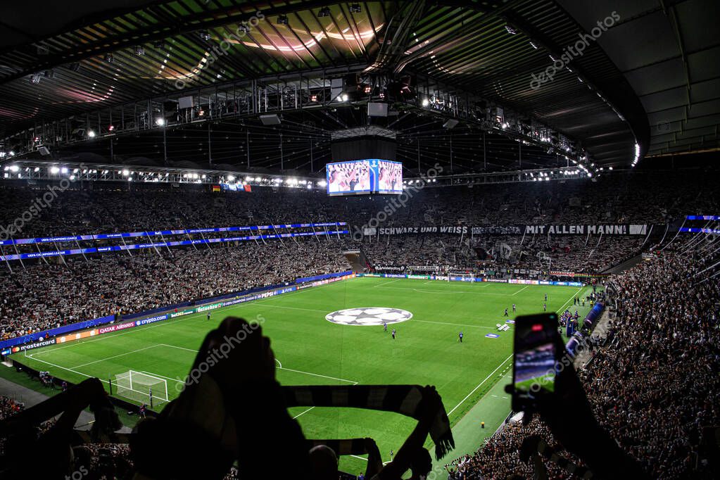 FRANKFURT, GERMANY - 18 SEPTEMBER, 2025:  - The match UEFA Champions League Eintracht Frankfurt v Galatasaray A.S. at Deutsche Bank Park.