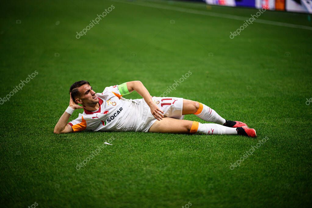 FRANKFURT, GERMANY - 18 SEPTEMBER, 2025: Yunus Akgun - The match UEFA Champions League Eintracht Frankfurt v Galatasaray A.S. at Deutsche Bank Park.
