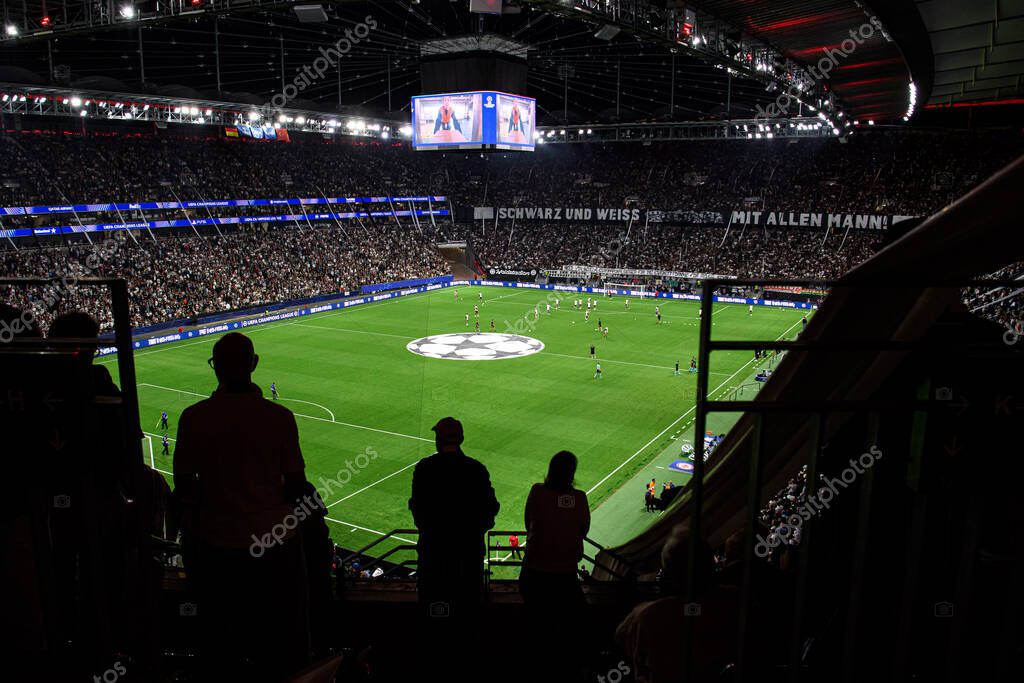 FRANKFURT, GERMANY - 18 SEPTEMBER, 2025:  - The match UEFA Champions League Eintracht Frankfurt v Galatasaray A.S. at Deutsche Bank Park.
