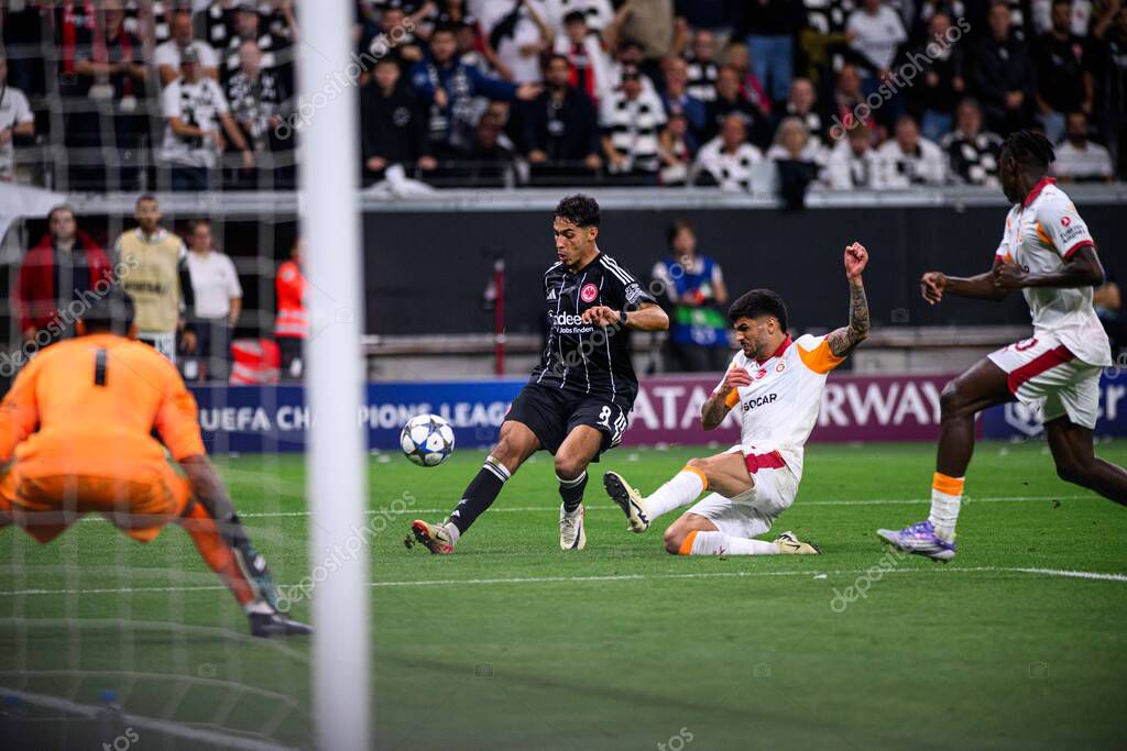 FRANKFURT, GERMANY - 18 SEPTEMBER, 2025: Fares Chaibi - The match UEFA Champions League Eintracht Frankfurt v Galatasaray A.S. at Deutsche Bank Park.