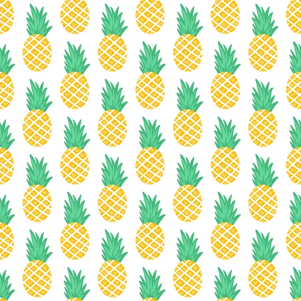 Ananas ile vektör Seamless Modeli.