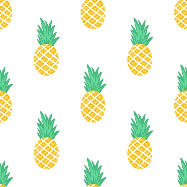 Ananas ile vektör Seamless Modeli.