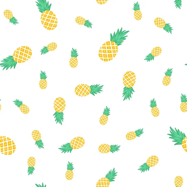 Ananas ile vektör Seamless Modeli.