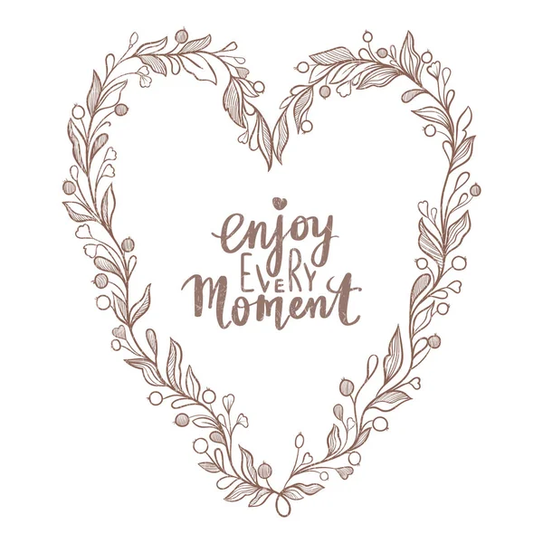 Kalp yaprakları, çilek ve yay. Şirin romantik tasarımı. Vintage tarzı.