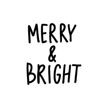 İfadeler yazı vektör elle çizilmiş. Mutlu Noeller ve mutlu yeni yıl