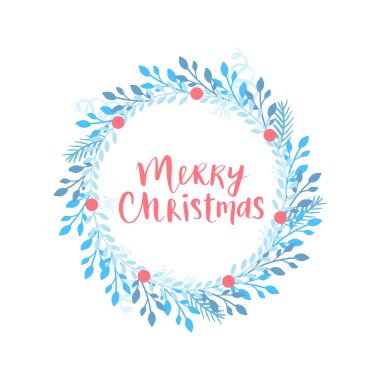 Neşeli Noel ve mutlu yeni yıl kartı vektör. Tatil çerçeve