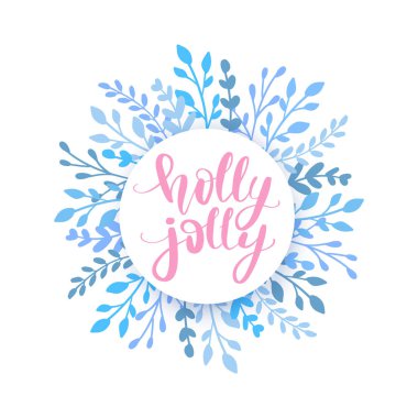 Neşeli Noel ve mutlu yeni yıl kartı vektör. Tatil çerçeve