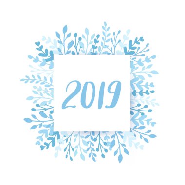 Neşeli Noel ve mutlu yeni yıl kartı vektör. Tatil çerçeve