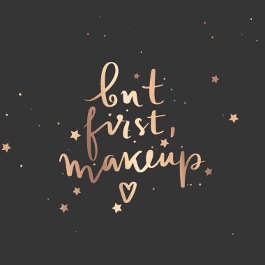 Vektör elle çizilmiş yazı ifade. Modern altın fırça hat