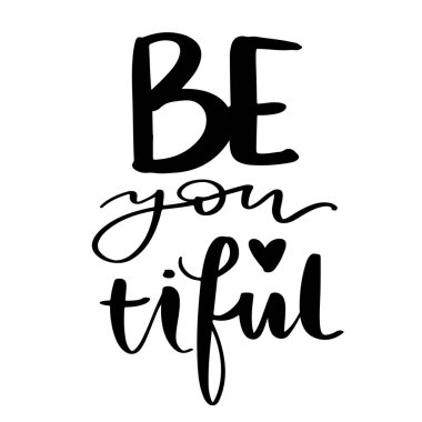 Vektör elle çizilmiş yazı ifade. Modern fırça hat.