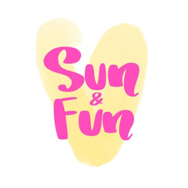 Vektör el çizilmiş harf cümlesi. Yaz fırçası kaligrafisi.