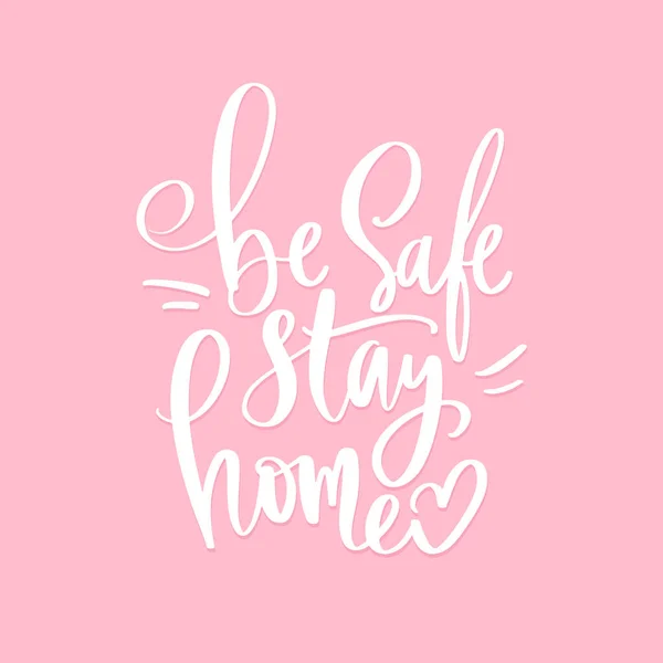 Home sweet home Kalligraphisches Zitat. Handgeschriebener Schriftzug auf rosa Hintergrund. — Stockvektor