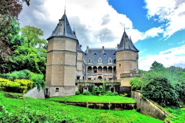  Polonya, Czartoryski prenseslerine ait Gouchw 'daki Rönesans Kalesi.                              