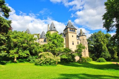  Polonya, Czartoryski prenseslerine ait Gouchw 'daki Rönesans Kalesi.                              