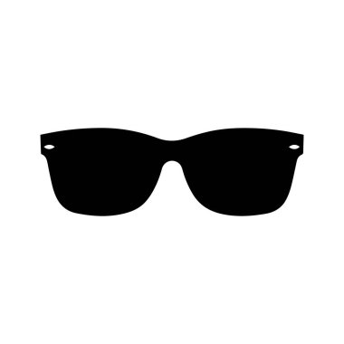 Güneş gözlüğü simgesi kilidi şık vektör tasarımı.