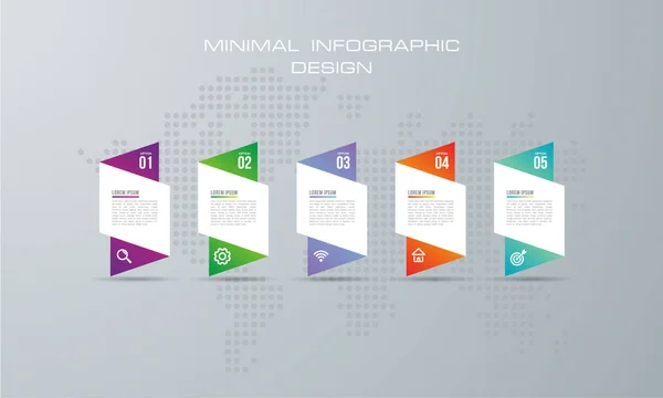 Resumo Ilustração Digital Infográfico Usado Para Layout Fluxo Trabalho Diagrama —  Vetores de Stock